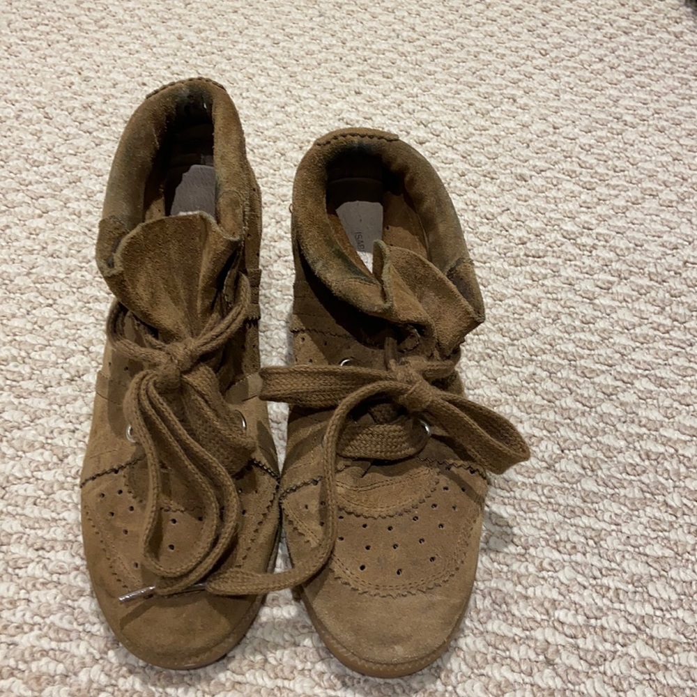 Isabel Marant hidden wedge suede sneakers